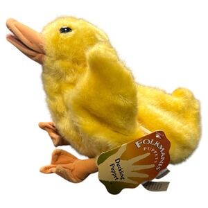 Folkmanis Puppets Yellow Duckling Hand Puppet New With Tags